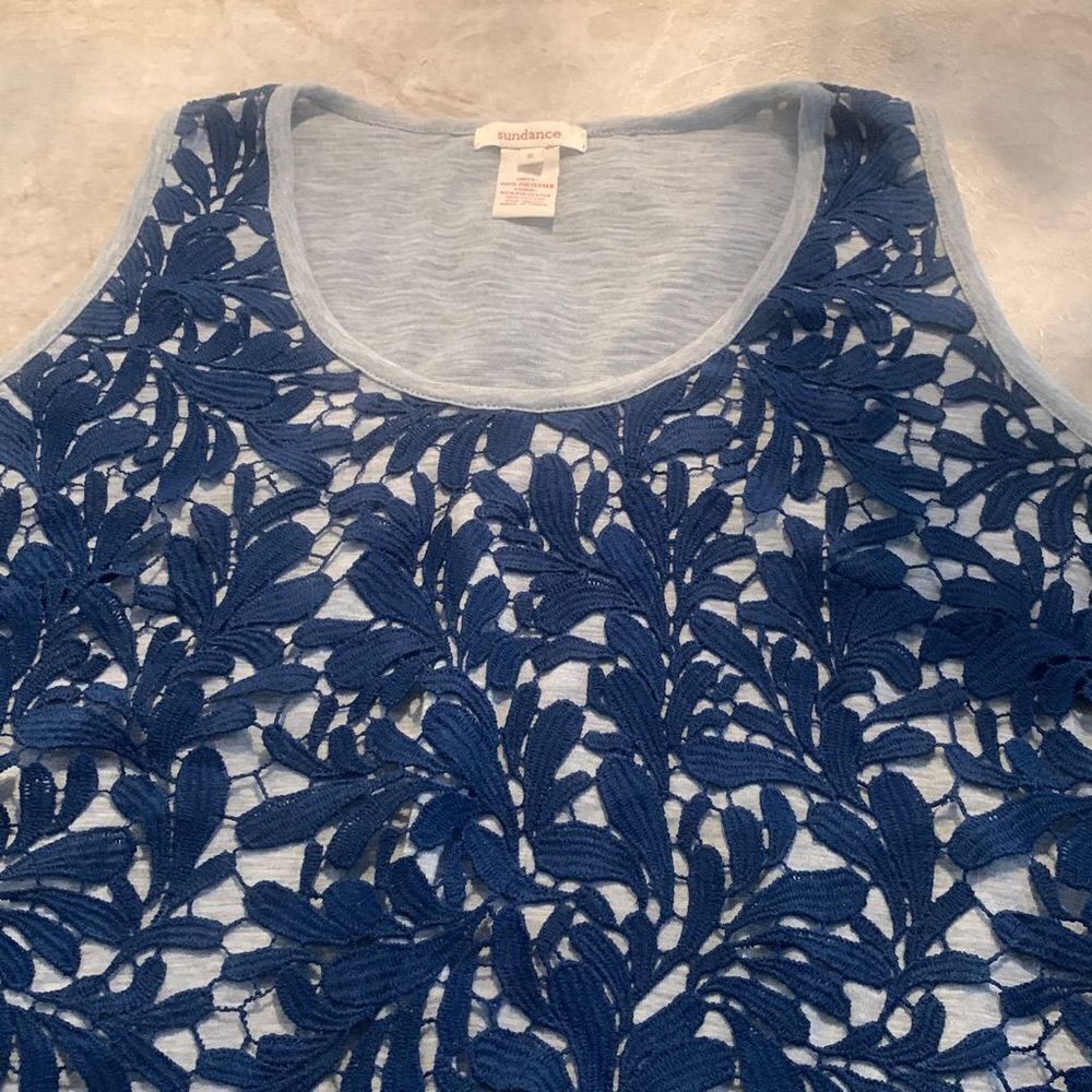 SUNDANCE Lace  Overlay Tank - Picture 5 of 7